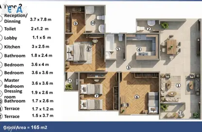 شقة - 3 غرف نوم - 3 حمامات للبيع في بيت الوطن - مدينة العبور الجديدة - القليوبية
