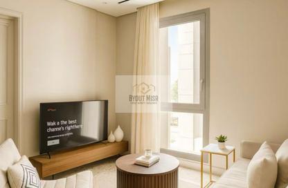 Apartment - 1 Bedroom - 2 Bathrooms for rent in Aljazi Marriott Residences - Mohamed Naguib Axis - North Investors Area - New Cairo City - Cairo