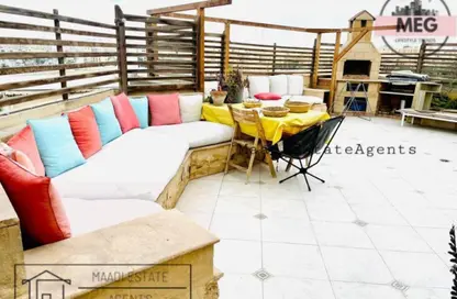 (بنتهاوس  (روف - 2 غرف نوم - 2 حمامات للايجار في شارع 218 - دجلة - حي المعادي - القاهرة