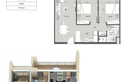 Apartment - 2 Bedrooms - 1 Bathroom for sale in Al Dau Heights - Youssef Afifi Road - Hurghada - Red Sea